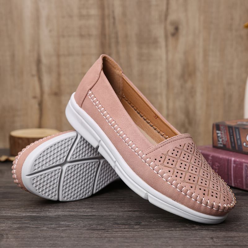 Kvinder Hollow Comfy Massage Blød Sole Casual Flats