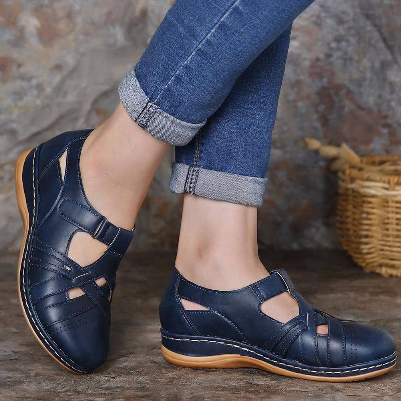 Kvinder Hollow Out Comfy Åndbar Spring Flats Casual Sko