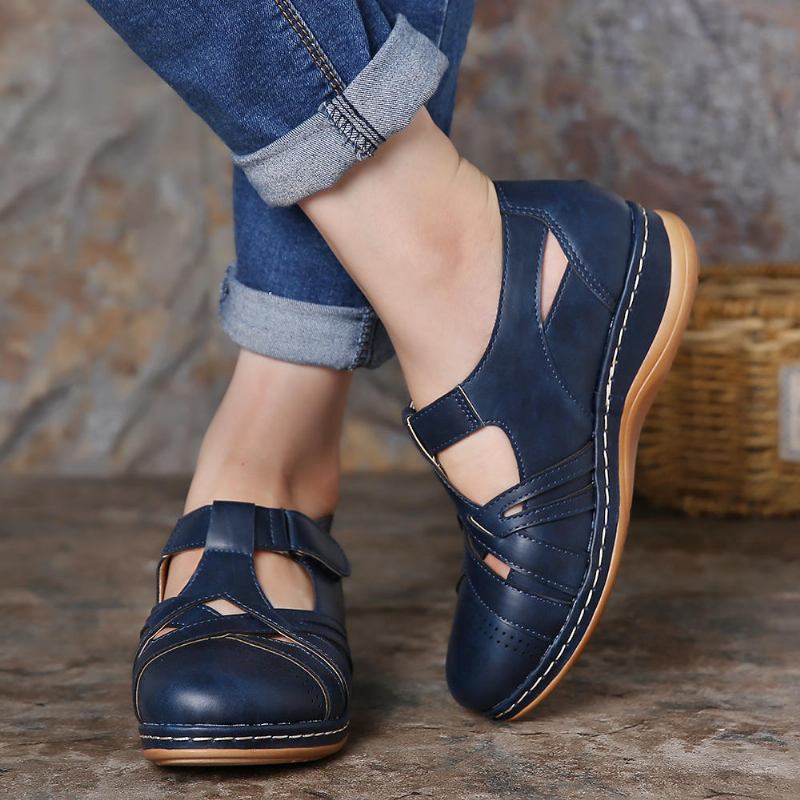 Kvinder Hollow Out Comfy Åndbar Spring Flats Casual Sko