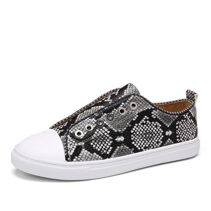 Kvinder Soild Color Studded Slip On Comfy Flats