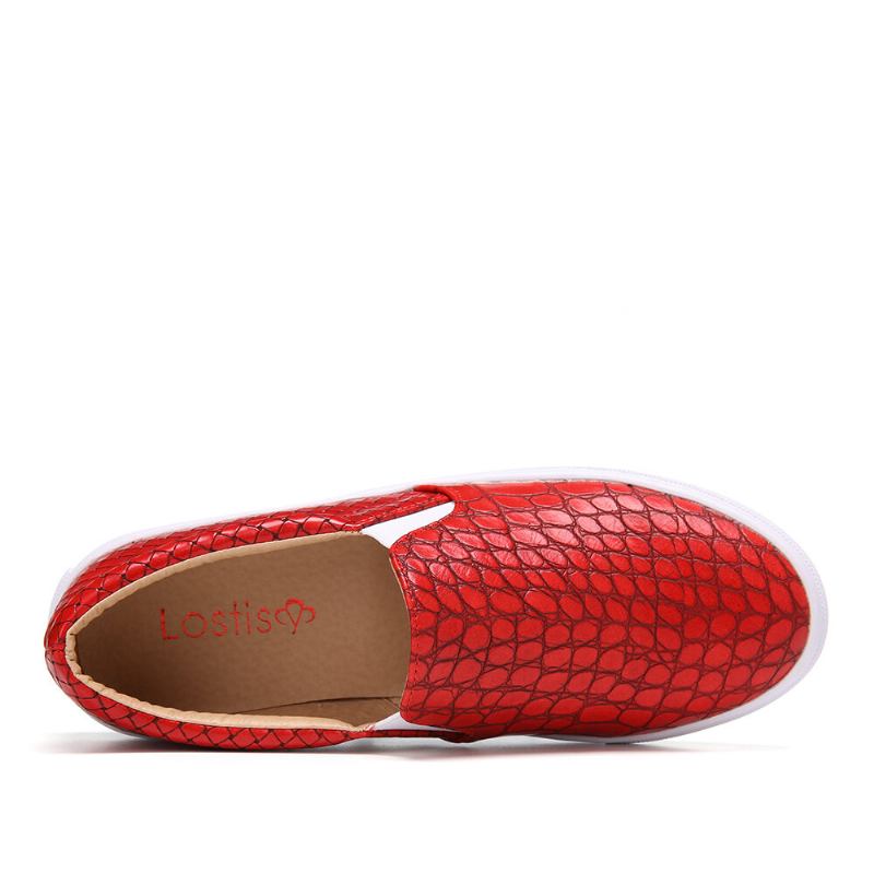 Kvinder Soild Farve Sten Print Comfy Flats