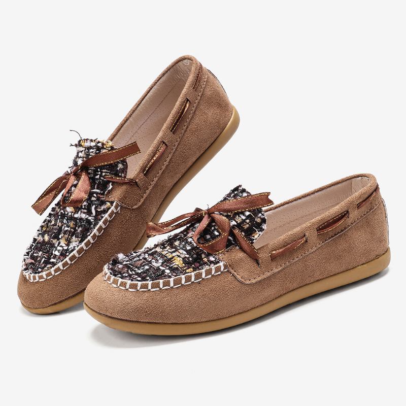 Kvinder Sommerfugleknude Dekor Lille Duft Vind Comfy Åndbar Casual Slip On Loafers