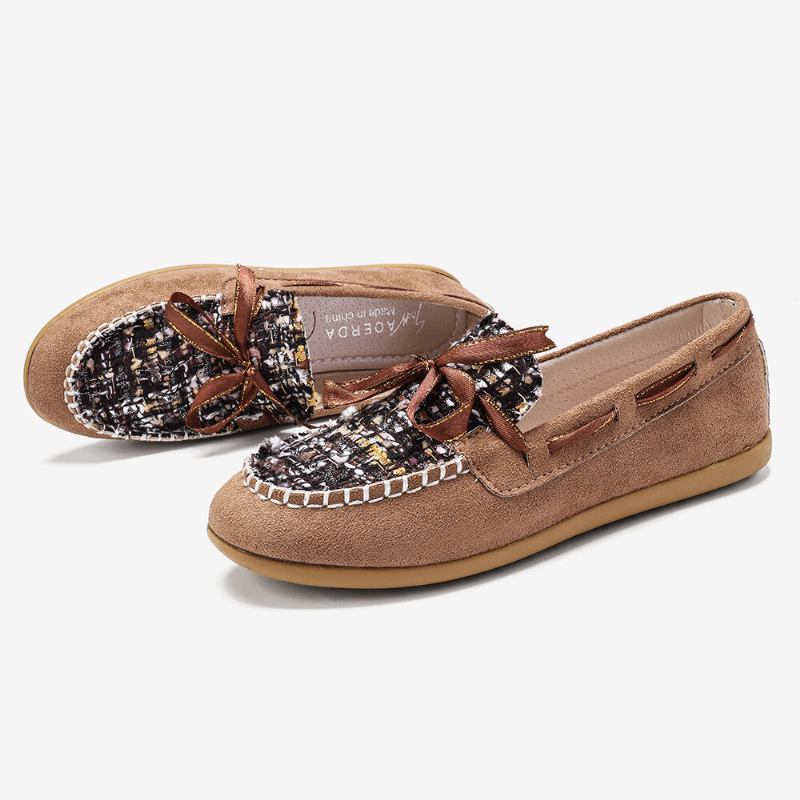 Kvinder Sommerfugleknude Dekor Lille Duft Vind Comfy Åndbar Casual Slip On Loafers