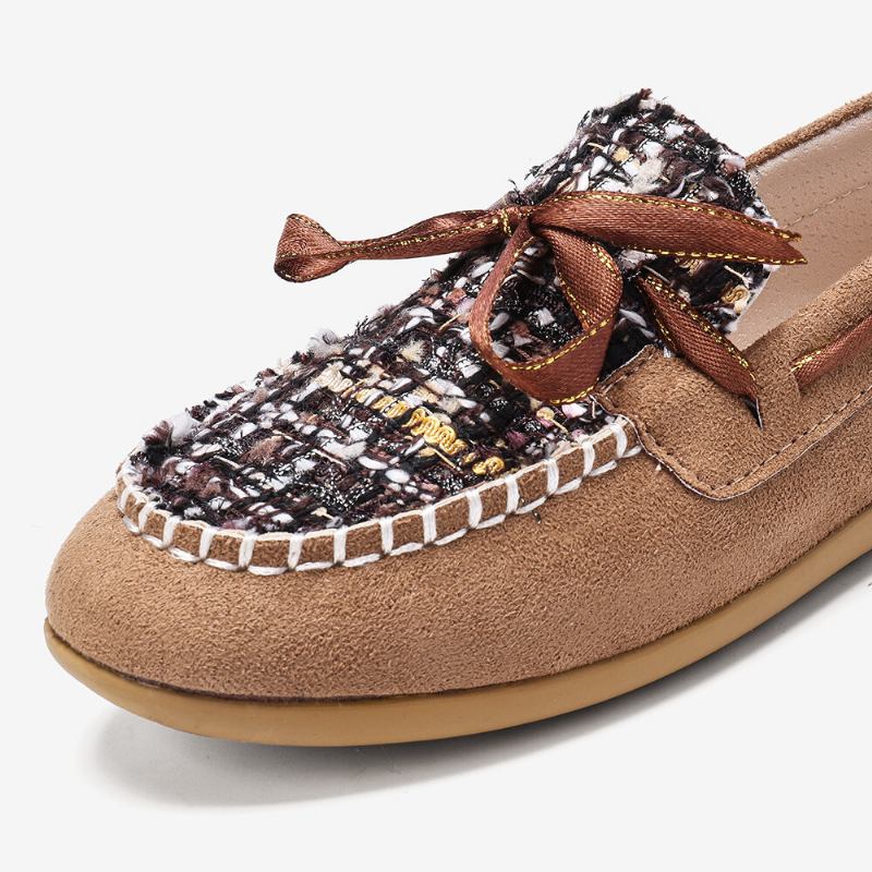 Kvinder Sommerfugleknude Dekor Lille Duft Vind Comfy Åndbar Casual Slip On Loafers