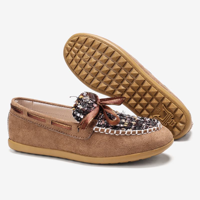 Kvinder Sommerfugleknude Dekor Lille Duft Vind Comfy Åndbar Casual Slip On Loafers