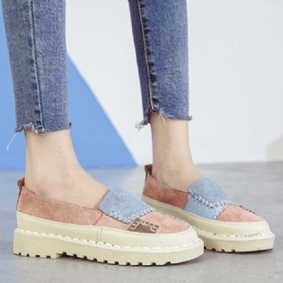 Kvinder Splejsning Skridsikker Blød Casual Slip On Comfy Flats