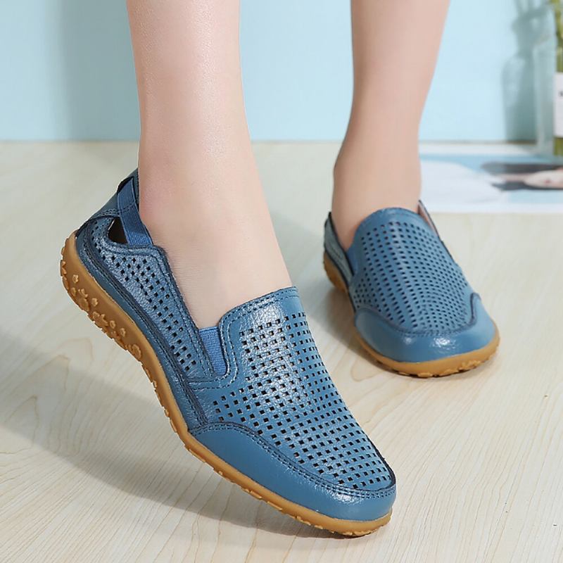 Kvinder Sports Comfy Hollow Slip On Flade Loafers