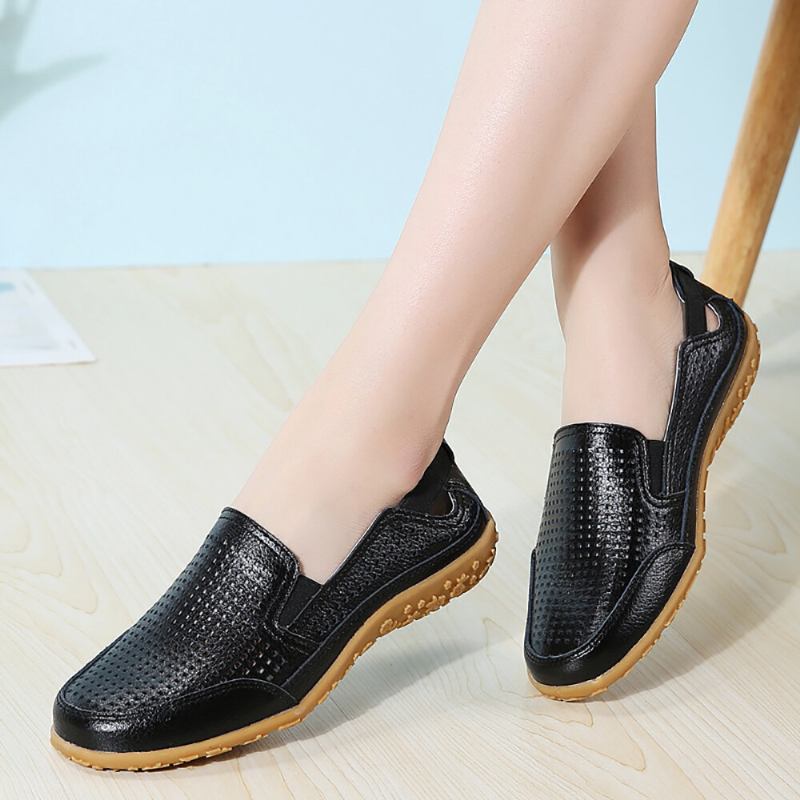 Kvinder Sports Comfy Hollow Slip On Flade Loafers