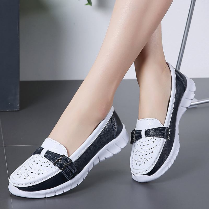 Kvinder Walking Hollow Skridsikker Casual Slip On Flats