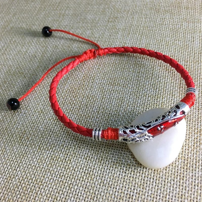 Vintage Unisex Ankelarmbånd Lucky Red Rope Etnisk Justerbar Ankel Strand Barfodet Smykker