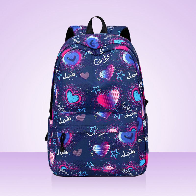 Love Pattern Skoletaske 15.6 Inch Laptop-rygsæk Rygsæk Daypack