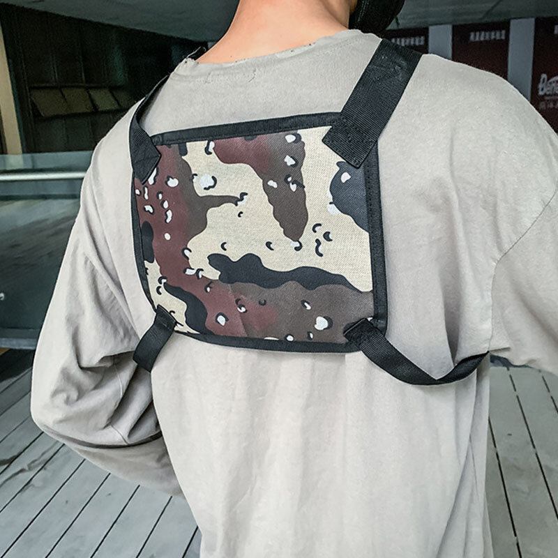 Unisex Oxford Cloth Camouflage Tactical Cool Tooling Vest Udendørs Rygsæk Telefontaske Partaske