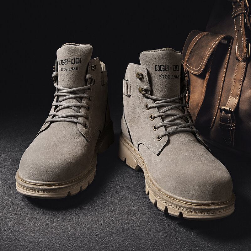 Mænd Classic Comfy Rund Toe Non Sip Outdoor Tooling Boots