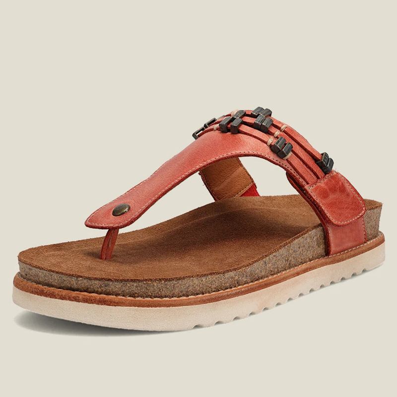 Kvinders Summer Seaside Beach Plus Størrelse Flip-flops Casual Hjemmesko