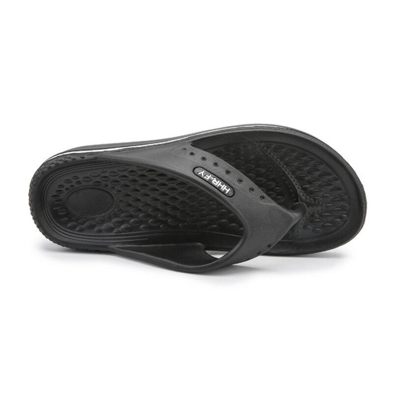 Mænd Åndbar Letvægts Blød Bund Solid Beach Flip Flops Casual Hjemmesko