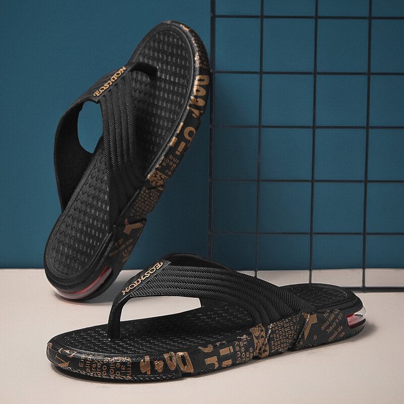 Mænd Åndbar Letvægts Blød Sål Flip Flops Casual Hjemmesko