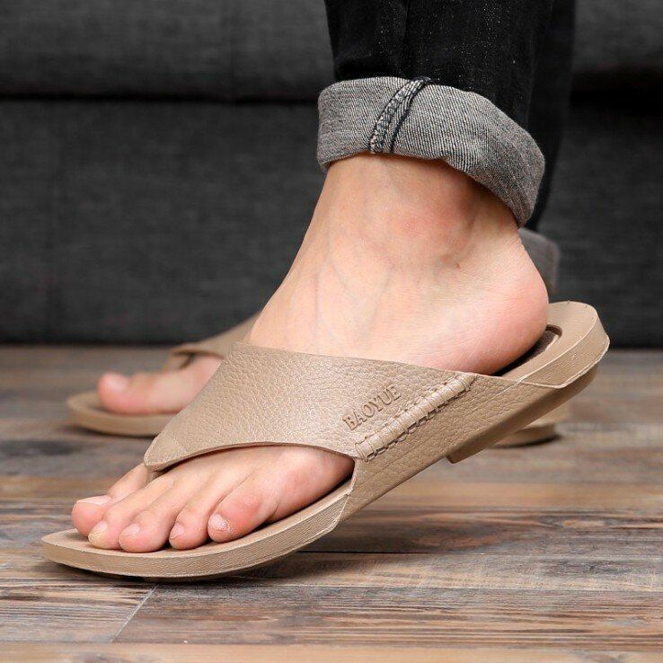 Mænd Casual Hjem Indendørs Slip On Hjemmesko