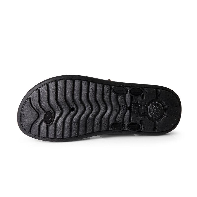 Mænd Casual Outdoor Denim Stof Slip On Beach Flip Flops Hjemmesko