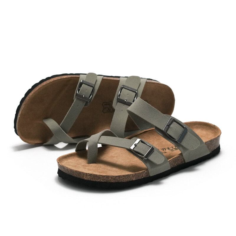 Mænd Clip Toe Buckle Slip On Casual Beach Daily Slippers