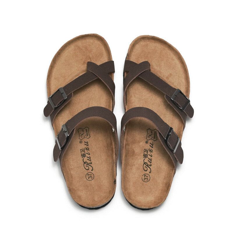 Mænd Clip Toe Buckle Slip On Casual Beach Daily Slippers