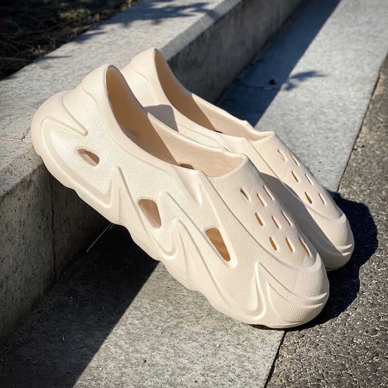 Mænd Hollow Out Åndbar Casual Slip On Outdoor Sko