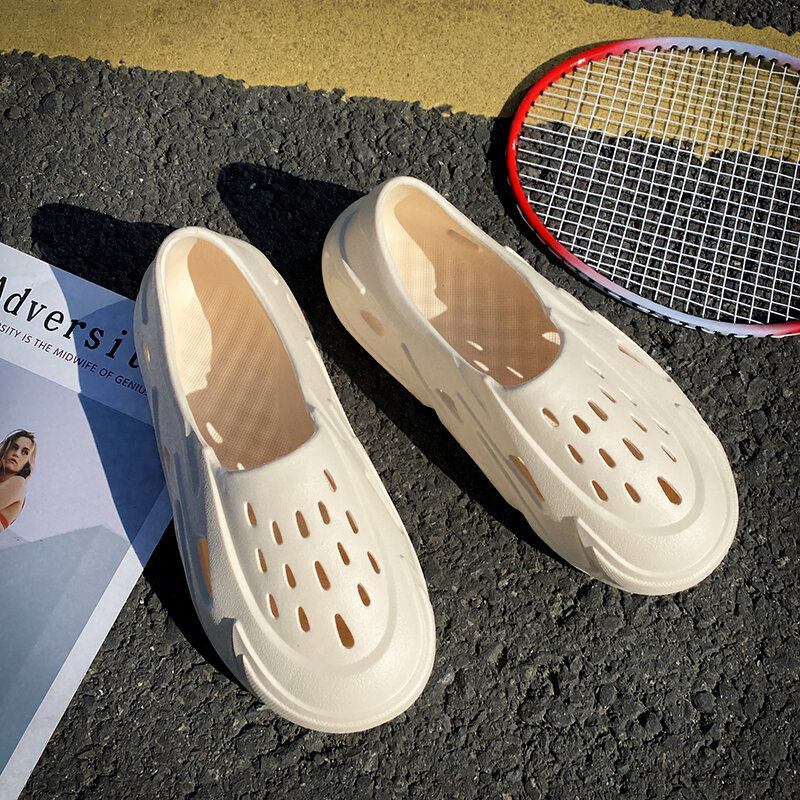 Mænd Hollow Out Åndbar Casual Slip On Outdoor Sko