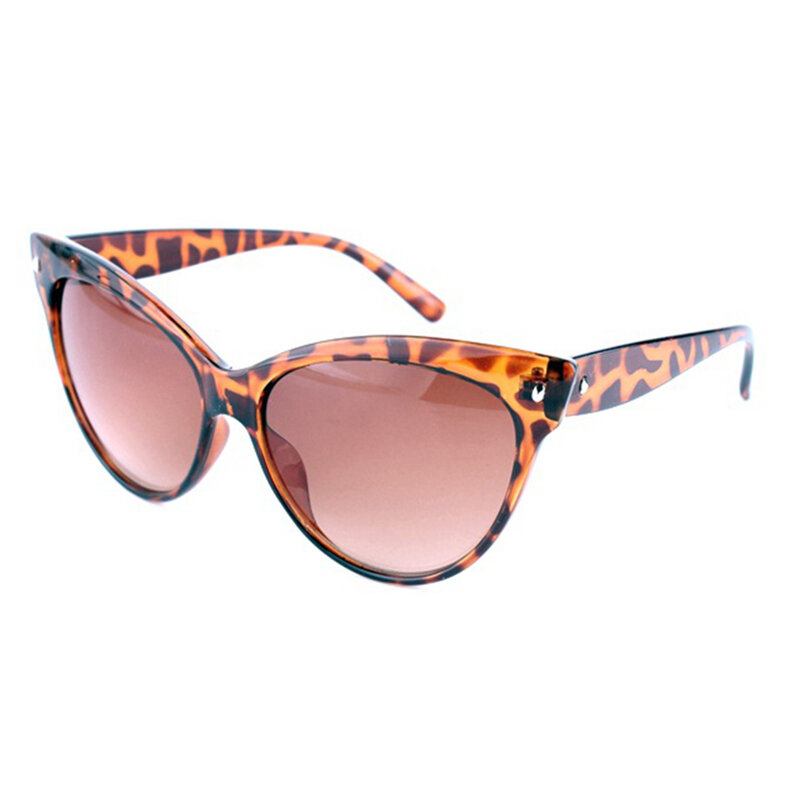 Kvinder Cat Eye Vintage Polariserede Leopard Solbriller