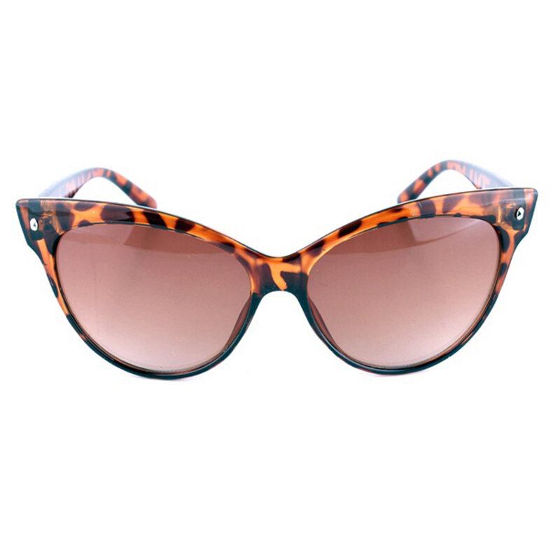 Kvinder Cat Eye Vintage Polariserede Leopard Solbriller