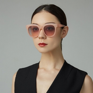 Kvinder Vintage Klassisk Full Frame Rund Form Sommer Uv-beskyttelse Solbriller