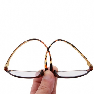 Mænd Kvinder Tr90 Letvægts Resin Læsebriller Sammenfoldelige Presbyopiske Briller
