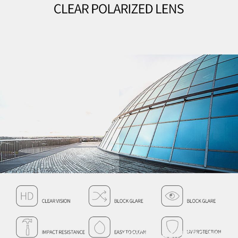 Mænd Metal Full Frame Double Bridge Polarized Light Uv Protection Solbriller