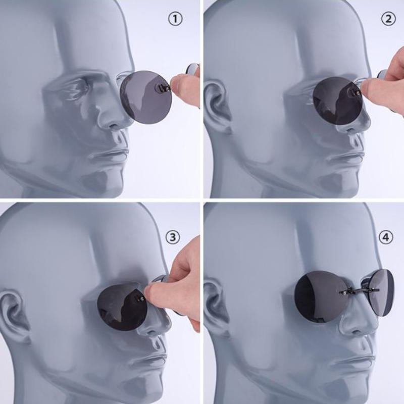 Mænd Outdoor Metal Clip-on Nose Solbriller