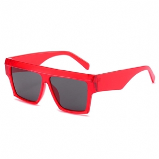 Mænds Kvinders Flerfarvede Fshion-kørebriller Firkantede Solbriller Med Retrostel