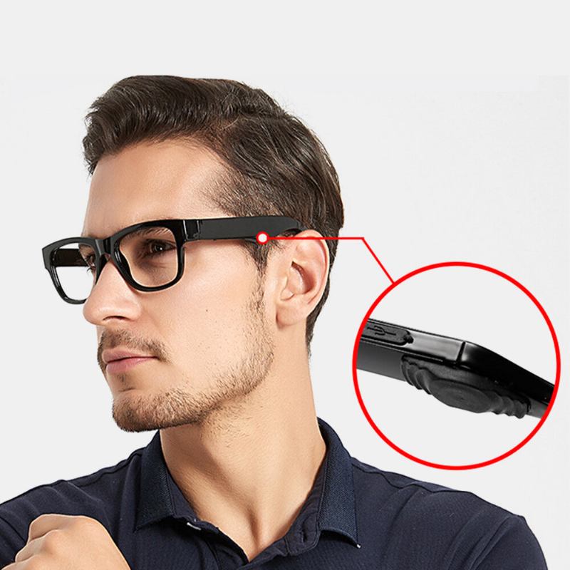 Unisex Bluetooth Headset Anti-blåt Lys Intelligence Touch Udendørs Ridning Almindelige Briller