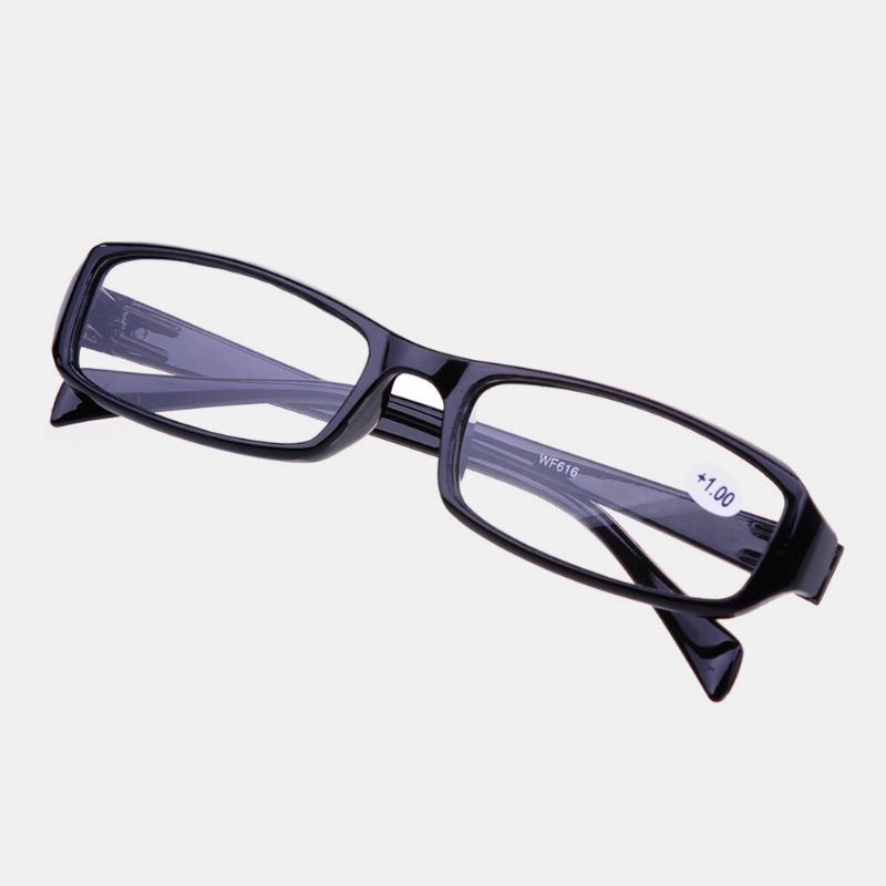 Unisex Full Frame Resin Len Læsebriller Bærbare Comfy High-definition Presbyopia-briller