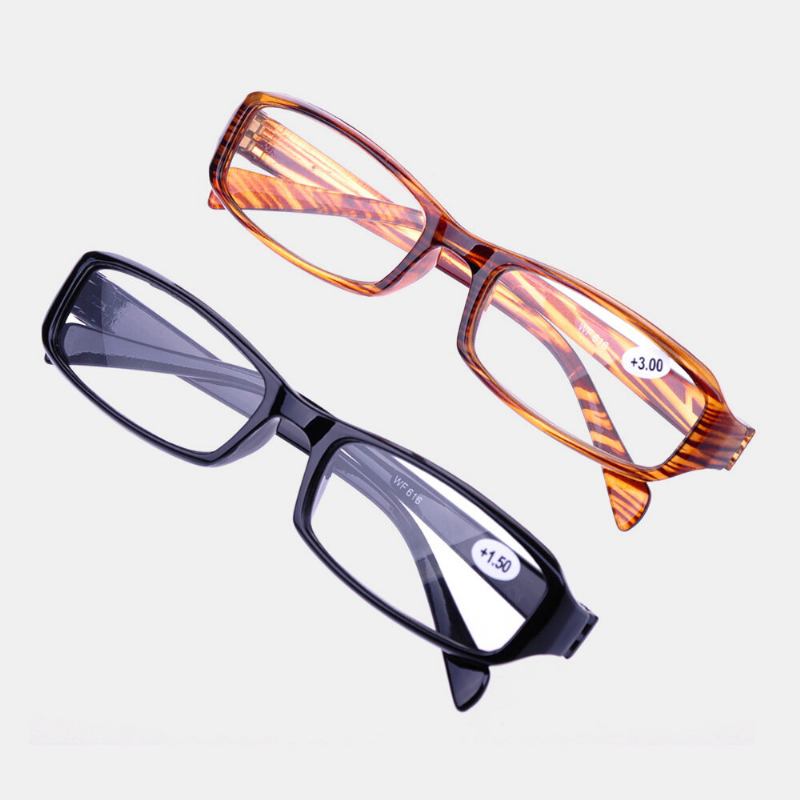 Unisex Full Frame Resin Len Læsebriller Bærbare Comfy High-definition Presbyopia-briller