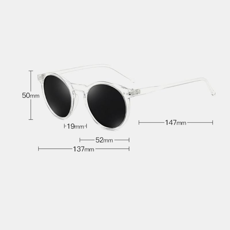 Unisex Gradient Lens Transparent Full Frame Polarized Uv Protection Coated Solbriller