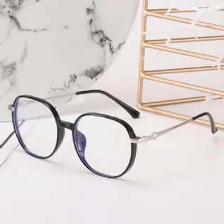Unisex Oval Full Frame Flat-light Fashion Simple Briller