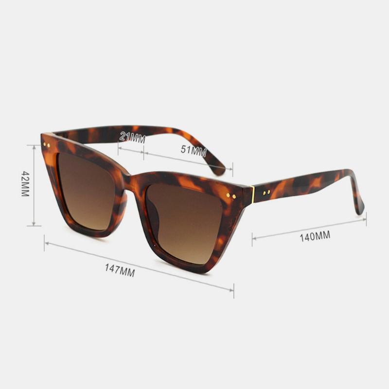 Unisex Square Full Frame Fashion Casual Uv-beskyttelsessolbriller