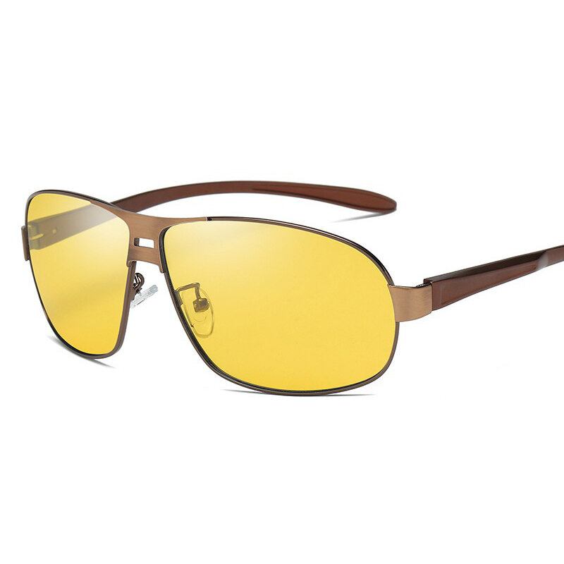 Unisex Vogue Vintage Metal Full-frame Anti-uv Solbriller Udendørs Kørsel Rejser Strandsolbriller