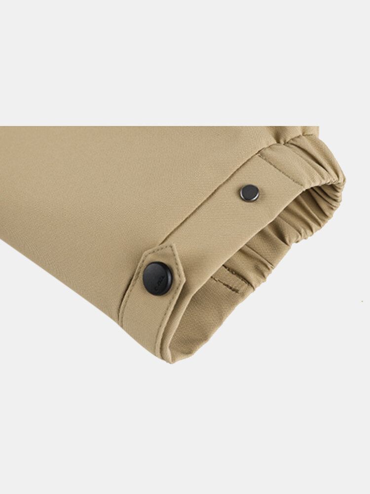 Camel Crown Herre Vandtæt Outdoor Multi-pocket Hætte Teknisk Jakke