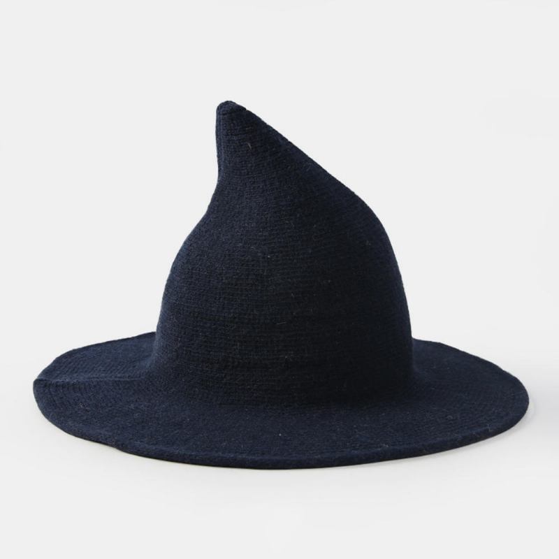 Cashmere Uld Funny Witch Huer Fest Festival Strik Fedora Hat