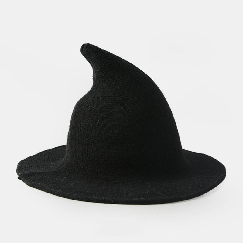 Cashmere Uld Funny Witch Huer Fest Festival Strik Fedora Hat