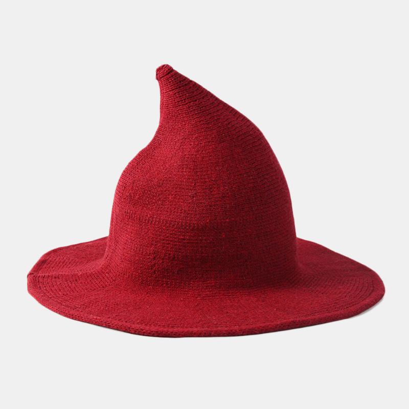 Cashmere Uld Funny Witch Huer Fest Festival Strik Fedora Hat