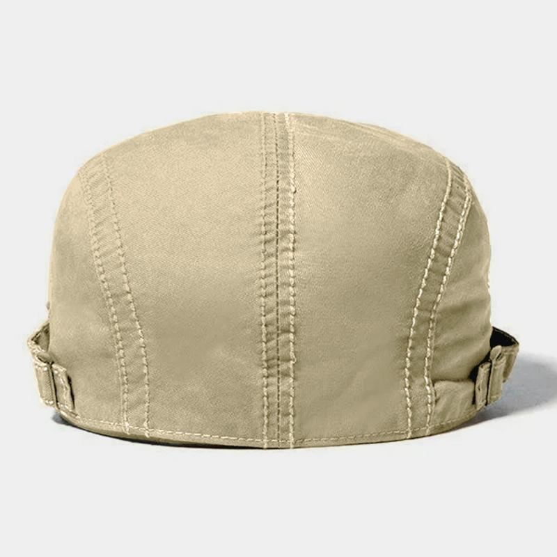 Collrown Mænd Patchwork Baret Kasket Bomuld Mesh Åndbar Justerbar Kontrast Farve Ccasual Flade Kasket Driver Hat