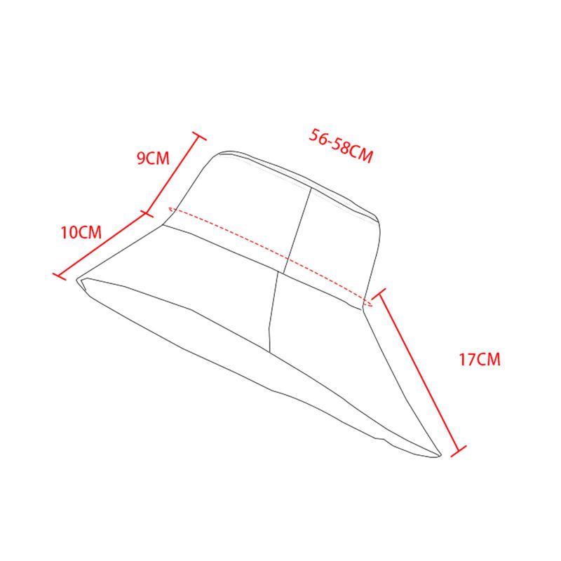 Dame Polyester Klud Casual Udendørs Rygskygge Forlænget Hestehale Foldelig Solskærm Bøttehatte