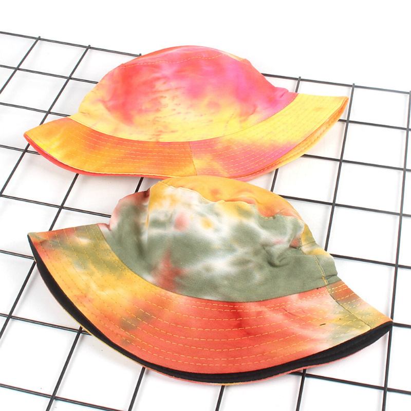 Farverig Graffiti Fisker Huer Solcreme Basin Huer Bucket Hat