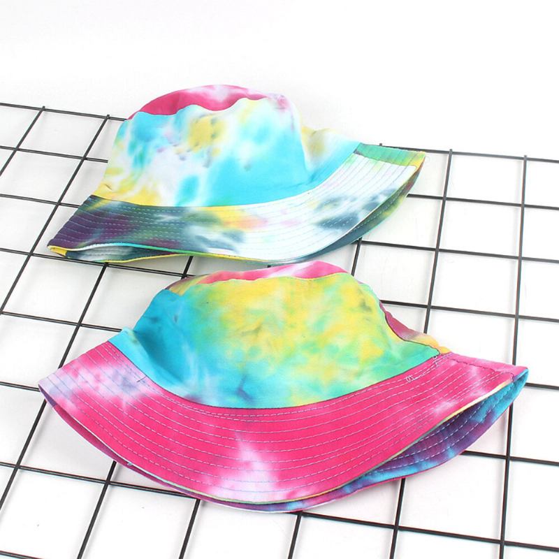 Farverig Graffiti Fisker Huer Solcreme Basin Huer Bucket Hat