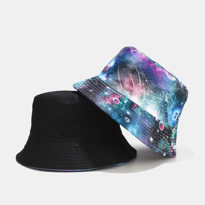 Graffiti Galaxy Fisker Huer Dame Bomuldsvask Huer Bucket Hat