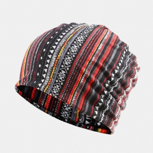 Kvinder Bomuld Multi-purpose Printing Beanie Kasket Hals Gaiter Ansigtsskjold Hatte Bandana